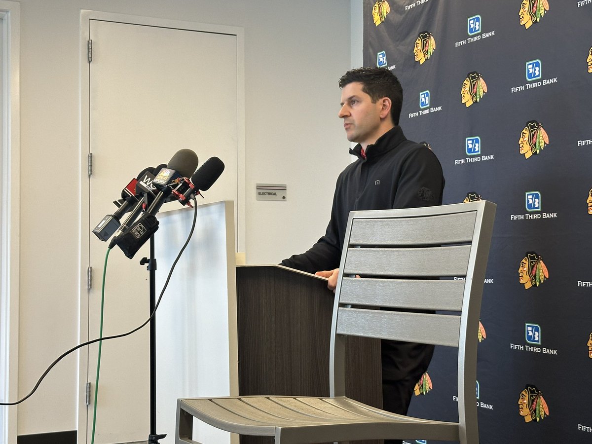 #Blackhawks GM Kyle Davidson wasn’t sure yet if there would be a captain next season. He said it will be an offseason conversation with the coaching staff.