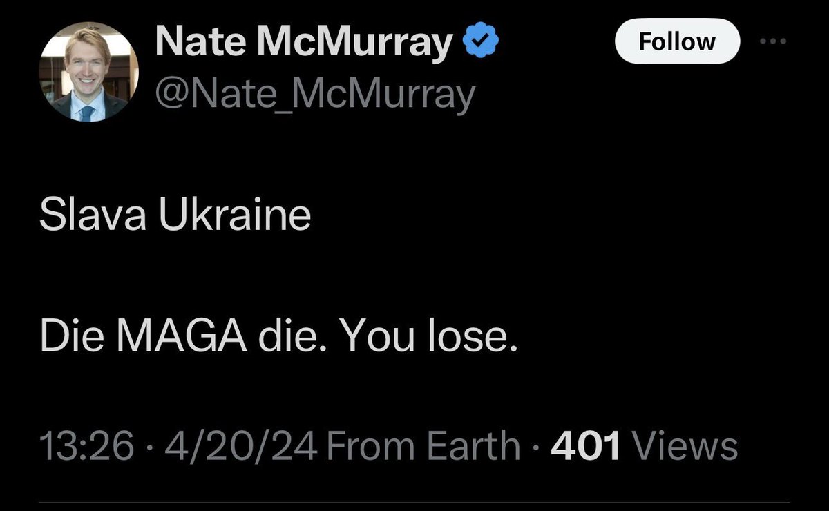 POS Democrat @Nate_McMurray who is running for Congress from NY is telling the entire world that Ukraine is more important than well being of America. Since I’m New Yorker, I will do everything in my power, even if I have to go door to door by myself to make sure this garbage
