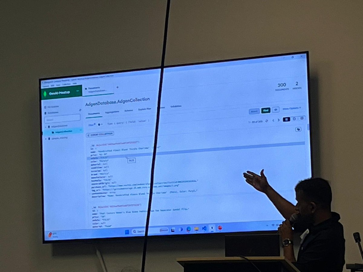 "CosmosDB - the database for GenAI Apps" talk by Abhinav Rameesh, Microsoft is happening NOW!

#microsoft_fabric
#copilot
#openai
#cosmosdb
#genai
#llm
#rag
#mongodb
