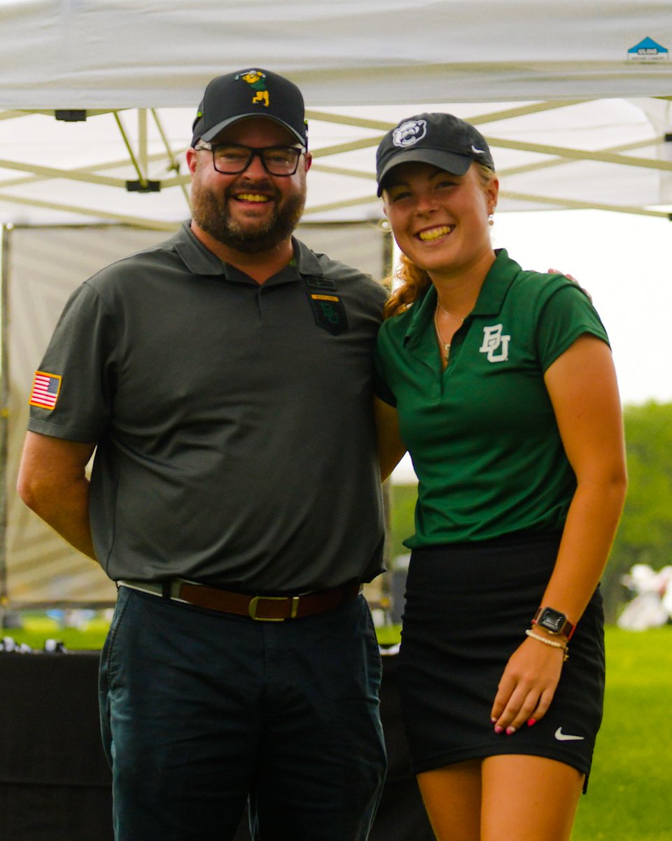 Thank you, @rosiebelsham! Now, let's go chase some bigger trophies these next few weeks! #SicEm🐻⛳️🏌️‍♀️