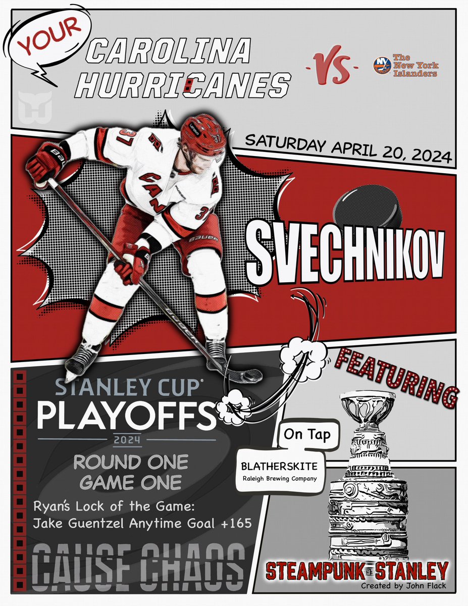 Our tailgate has its own game day cards! @NHLCanes #letsgocanes #playoffhockey #carolinahurricanes #CauseChaos