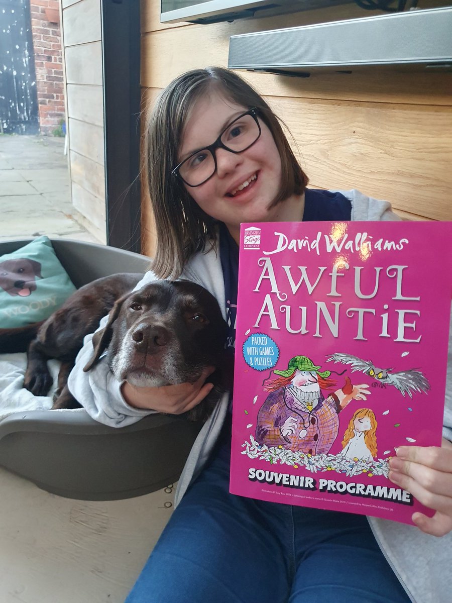 Eliza enjoyed telling Woody all about #AwfulAuntie when she got home! @BSCWalliams