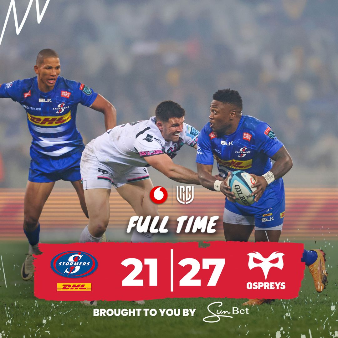 Defeat at DHL Stadium. Congrats to the @ospreys on the win. #STOvOSP #iamastormer #dhldelivers @Vodacom #URC