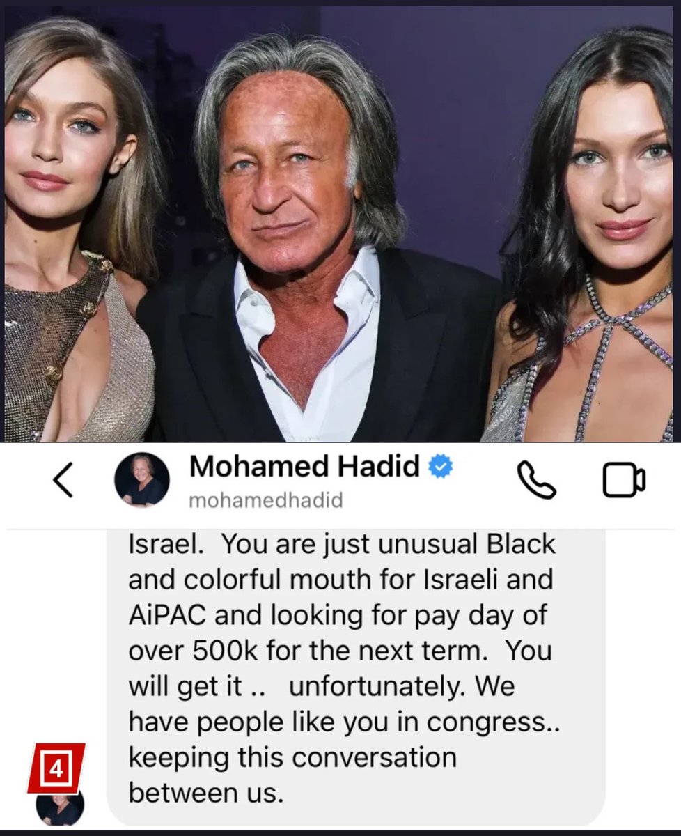 Father of supermodels Gigi and Bella Hadid exposed for bombarding pro-Israel congressman with racist and homophobic messages. Mohamed Hadid, who is Palestinian-American, sent dozens of racist messages to Rep. Ritchie Torres via Instagram direct messaging. “You are just