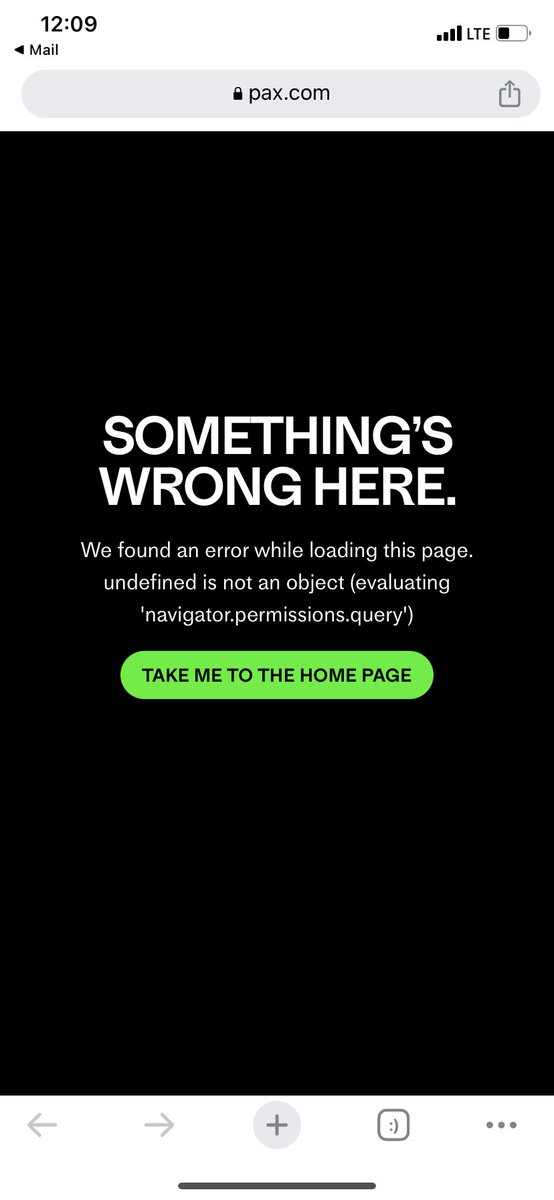 tbrion's tweet photo. @madebyPAX Ur site is broken https://t.co/2NbuABJJnL