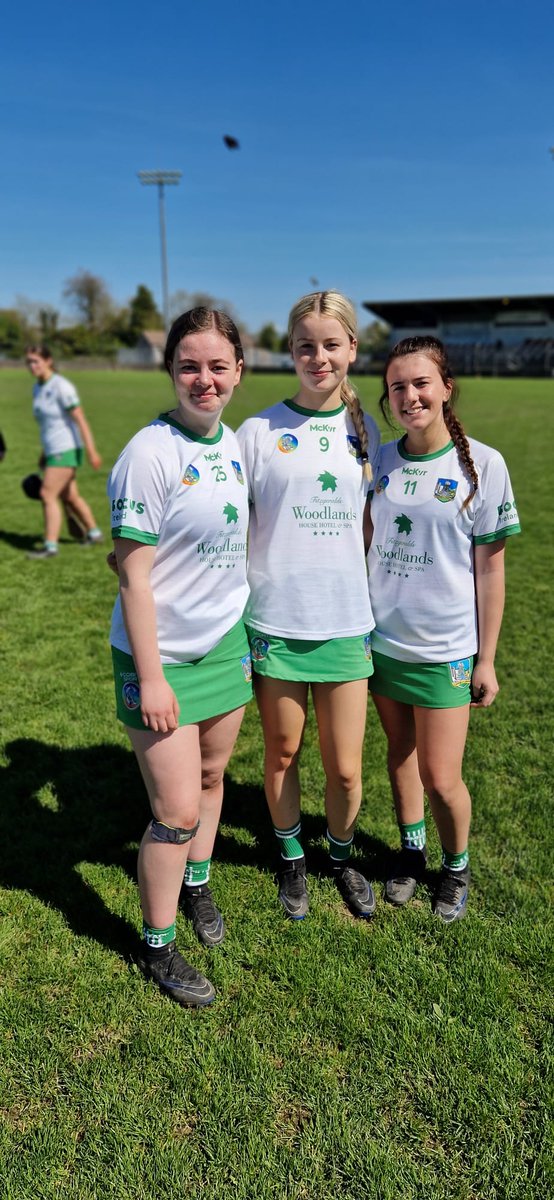 Well done to our players Millie Reen, Rebecca Bromell and captain Carrie McCormack and their Limerick Camogie Development U17 teammates on a good win over Kildare today in the national U17 development competition. Keep it going girls🇳🇬🇳🇬🇳🇬 @LimCamogie