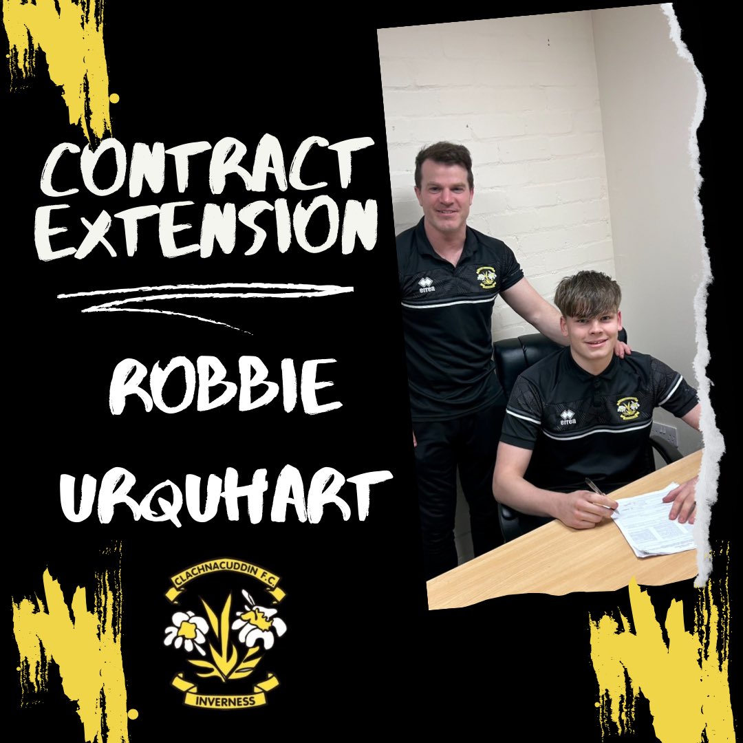 ROBBIE URQUHART✍️ Youngster Robbie Urquhart has signed a new deal at the club. Robbie who impressed playing for our 18s was fast tracked into our reserve team where after one season there he really developed and showed what he could do. facebook.com/share/p/QAjg4z…