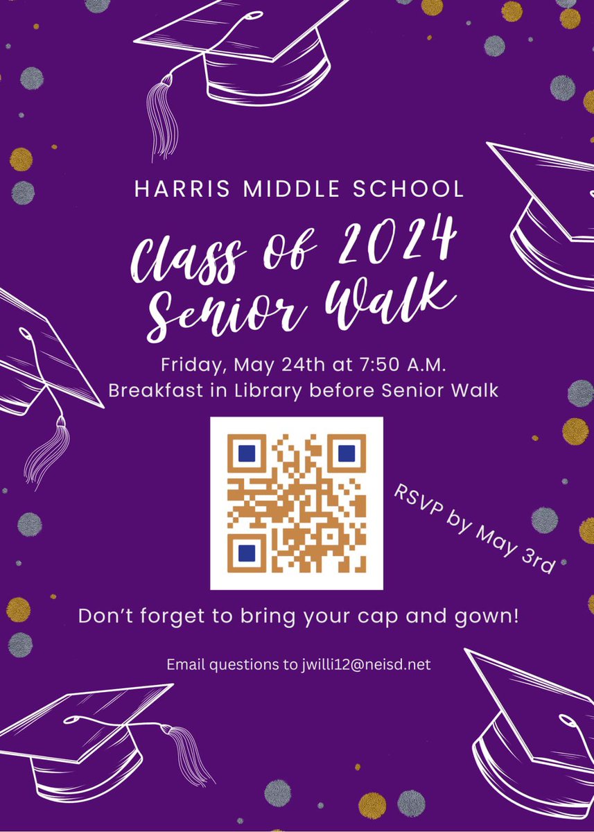 Calling all former Hawks 💜Please RSVP by May 3rd.