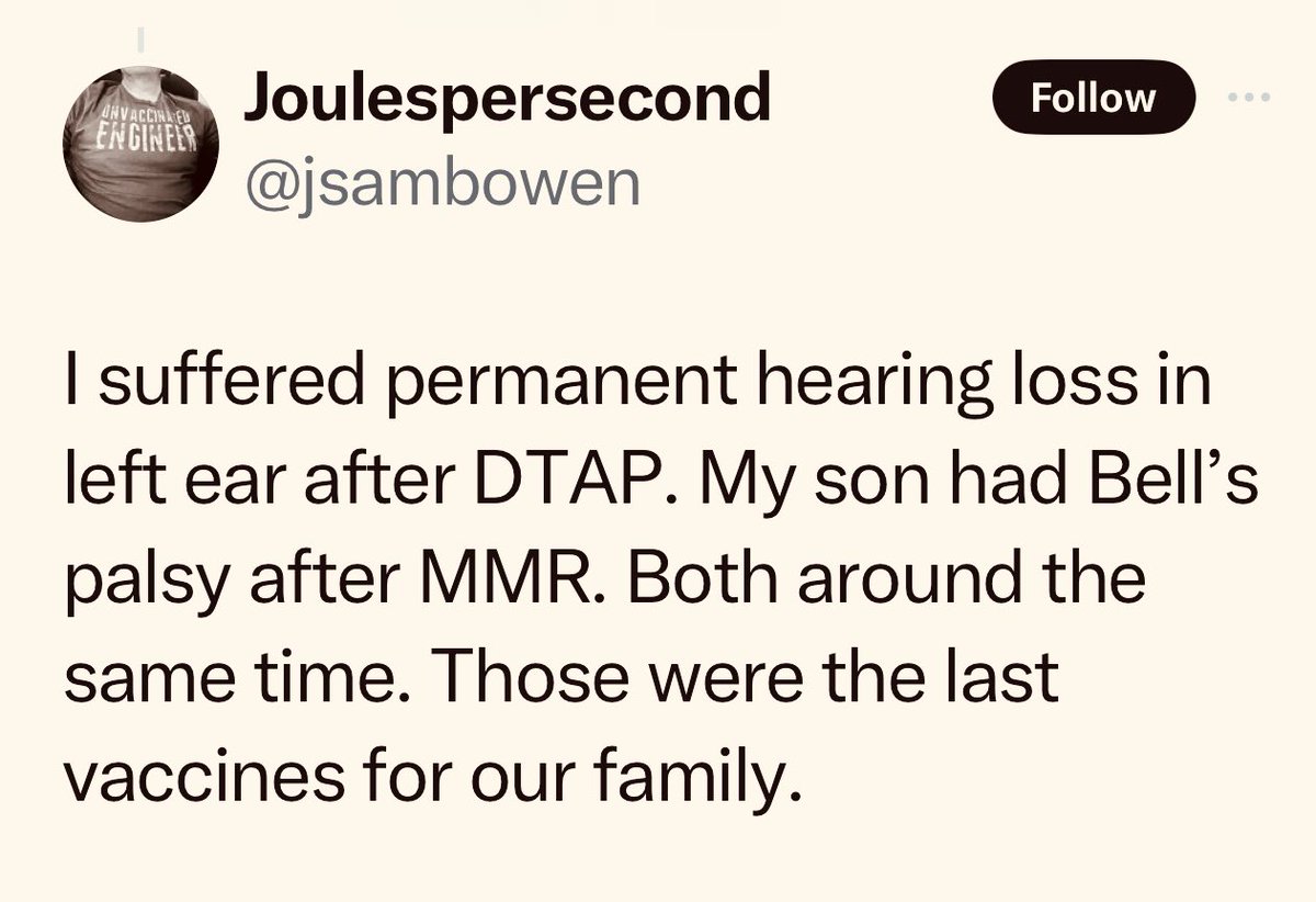 Vaccines destroy life - on purpose. They have zero redeeming value. They don’t work. They’re dangerous. The unvaccinated are always healthier. The vaccine industry can’t be sued for death and injury. Vaccines never saved us. Pediatricians lie and gaslight. Be safe: don’t vax.