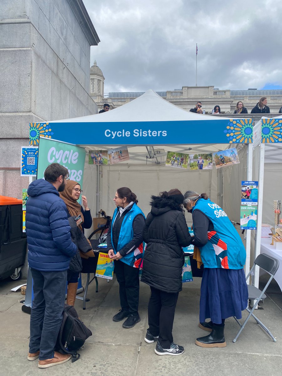 It was lovely to meet so many women who were interested in cycling today at #EidInTheSqaure We hope to see you all on a ride soon!