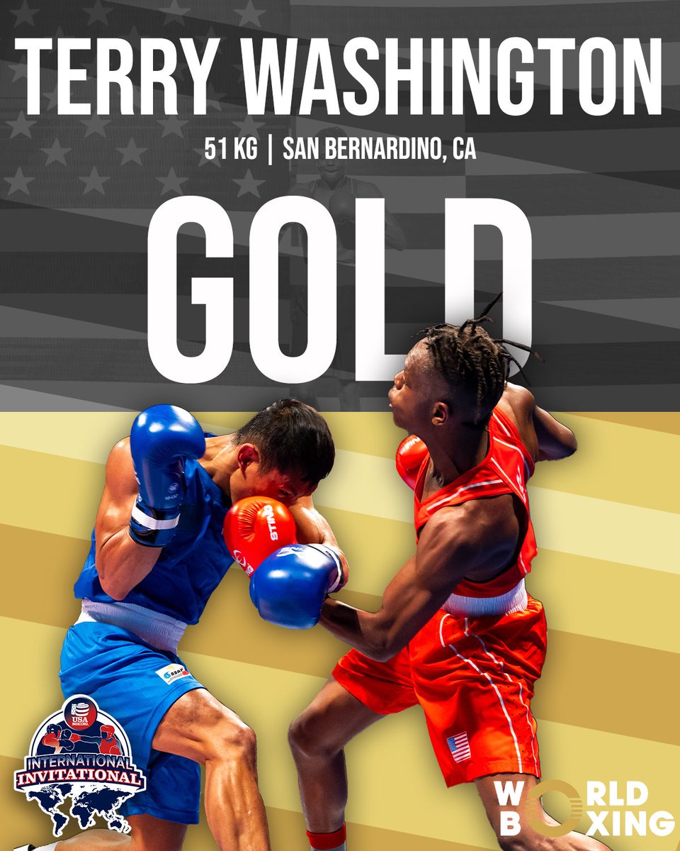 Terry Washington claims his first international gold medal!