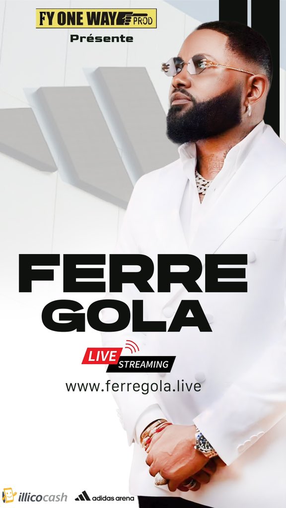 Le live c’est maintenant ! Retrouvez le concert à l’Adidas Arena en direct sur le lien streaming suivant 👉🏽 ferregola.live et vivez un moment magique.