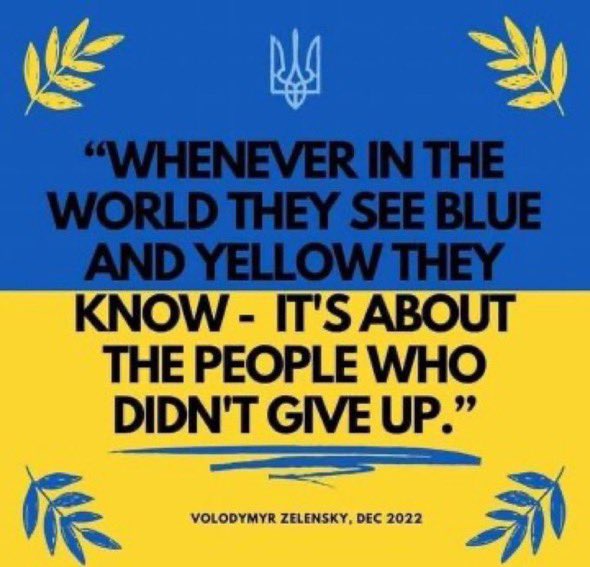 @ZelenskyyUa #SlavaUkraini 🇺🇸🇺🇦💙💛🕊️☮️🌻🙌🙏