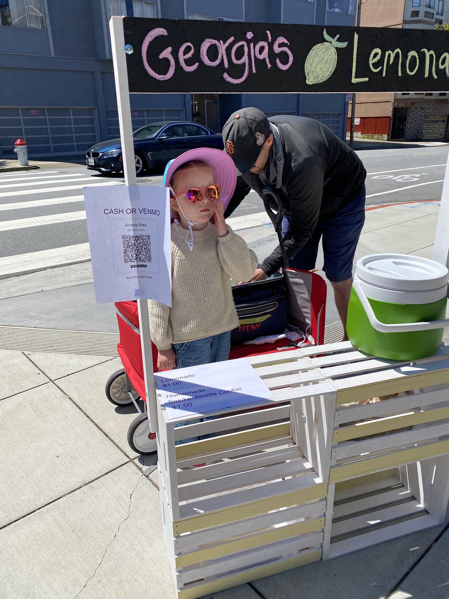 Entreprenuer in SF starts at 5!

Snickerdoodle cookies and excellent lemonade.

Lemons are from grandma's house in LA.

Arguello & Cabrillo