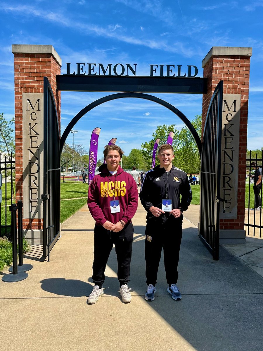 My Guys! Montini LBs Junior Day Visit. @jaxon_lane41 @m_barrett1013 @Mckendree_FB @MontiniFootball