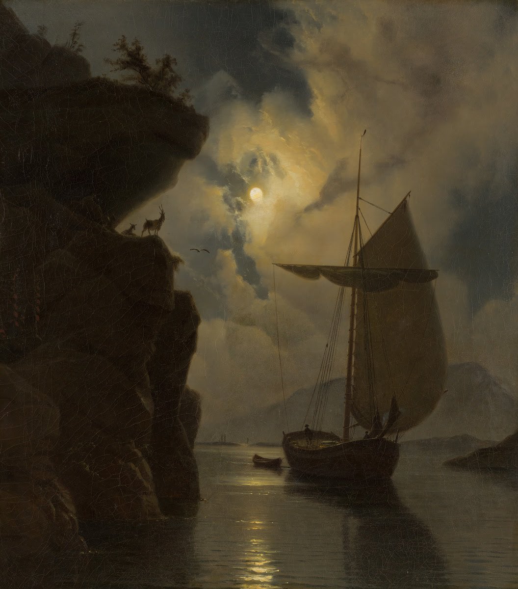 Vessel by Moonlight
Knud Baade
1853