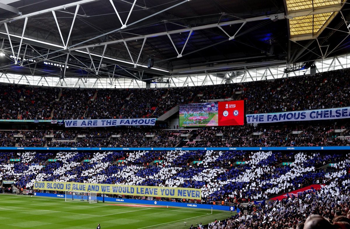 So many had input towards making this happen From the initial plans to Walker Rice creating the designs & then 30+ people who gave up a small part of their day today to unfurl it (& club staff for working with Wembley) We'll be back... & next time it'll be bigger & better 💙