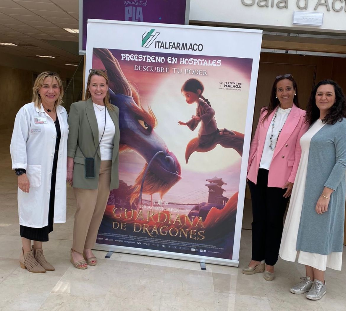 Hoy queremos aplaudir y dar a conocer una propuesta que han hecho <a href="/Proyecfilm/">@proyecfilm</a> y el Grupo Italfarmaco en el que hicieron proyecciones de #GuardianaDeDragones en distintos hospitales. 👏🏻

Los niños hospitalizados del Hospital Virgen del Rocío de Sevilla, el Hospital San Juan de