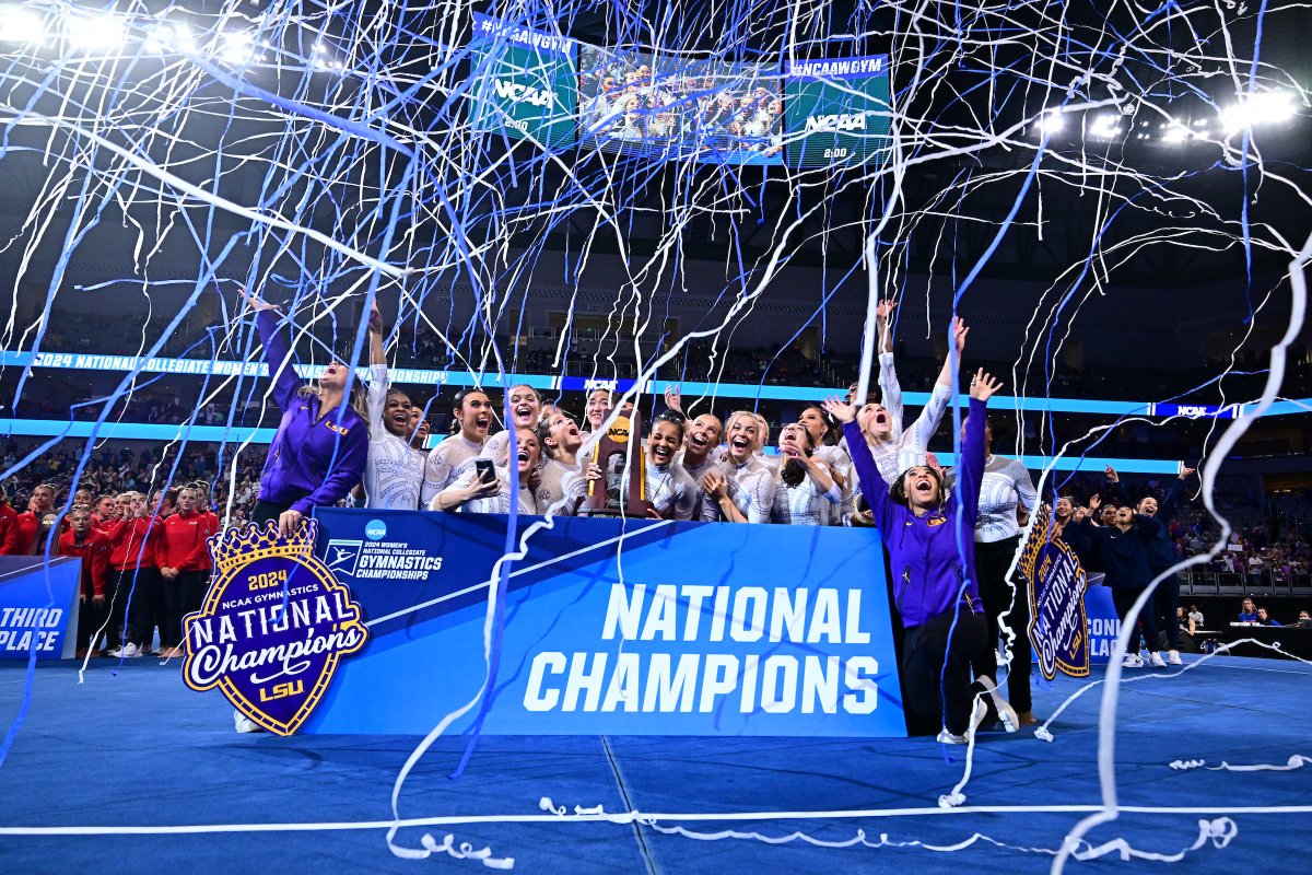 National. Champions. 🙌

So proud of <a href="/LSUgym/">LSU Gymnastics</a>!