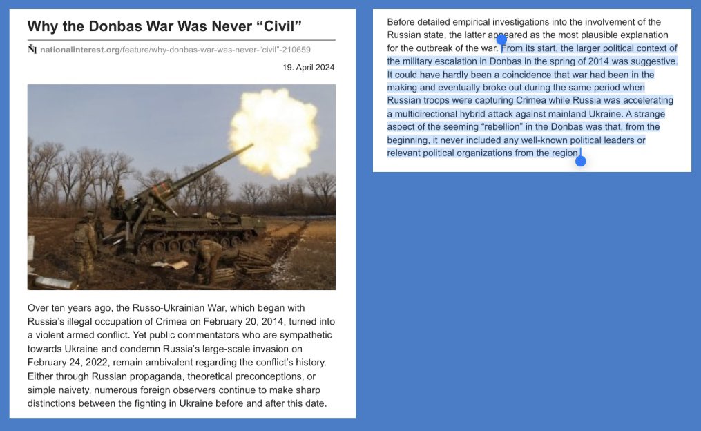 🤓 Recommended read: Why the Donbas War was never 'Civil' researchgate.net/profile/Andrea…