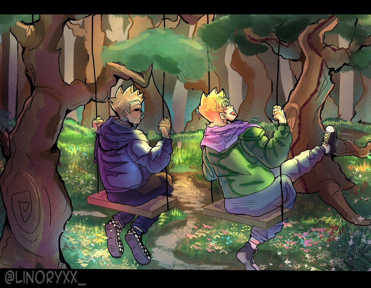 Practice of making more complex backgrounds
and Tommatt
#eddsworld #eddsworldfanart #tommatt