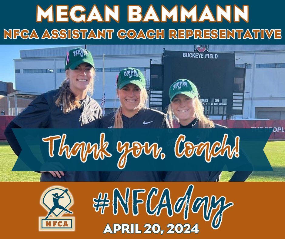 Happy #NFCADay! Thank you coaches for your hard work developing players on and off the field, and growing the game! @NFCAorg | @TiffinUSoftball | #GoGons