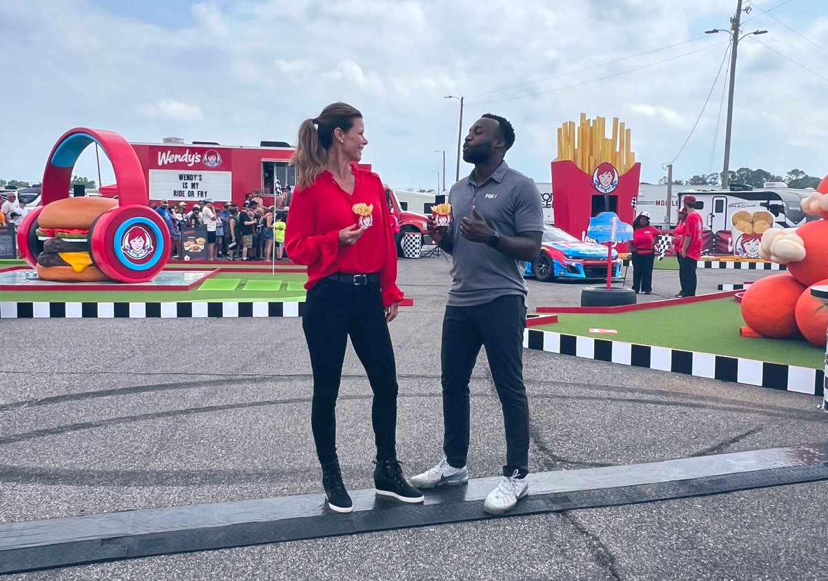 From the Boulevard to pit road… @TALLADEGA & @Wendys just go together! #RideOrFry #ad