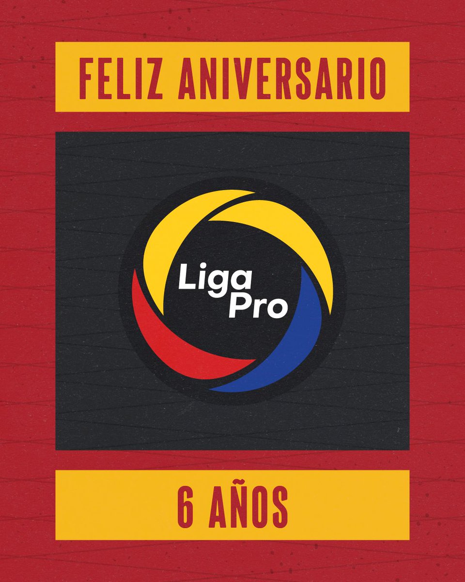 Felices por un nuevo aniversario de vida institucional de @LigaProEC 🙌 Comprometidos con el crecimiento del fútbol ecuatoriano 💪