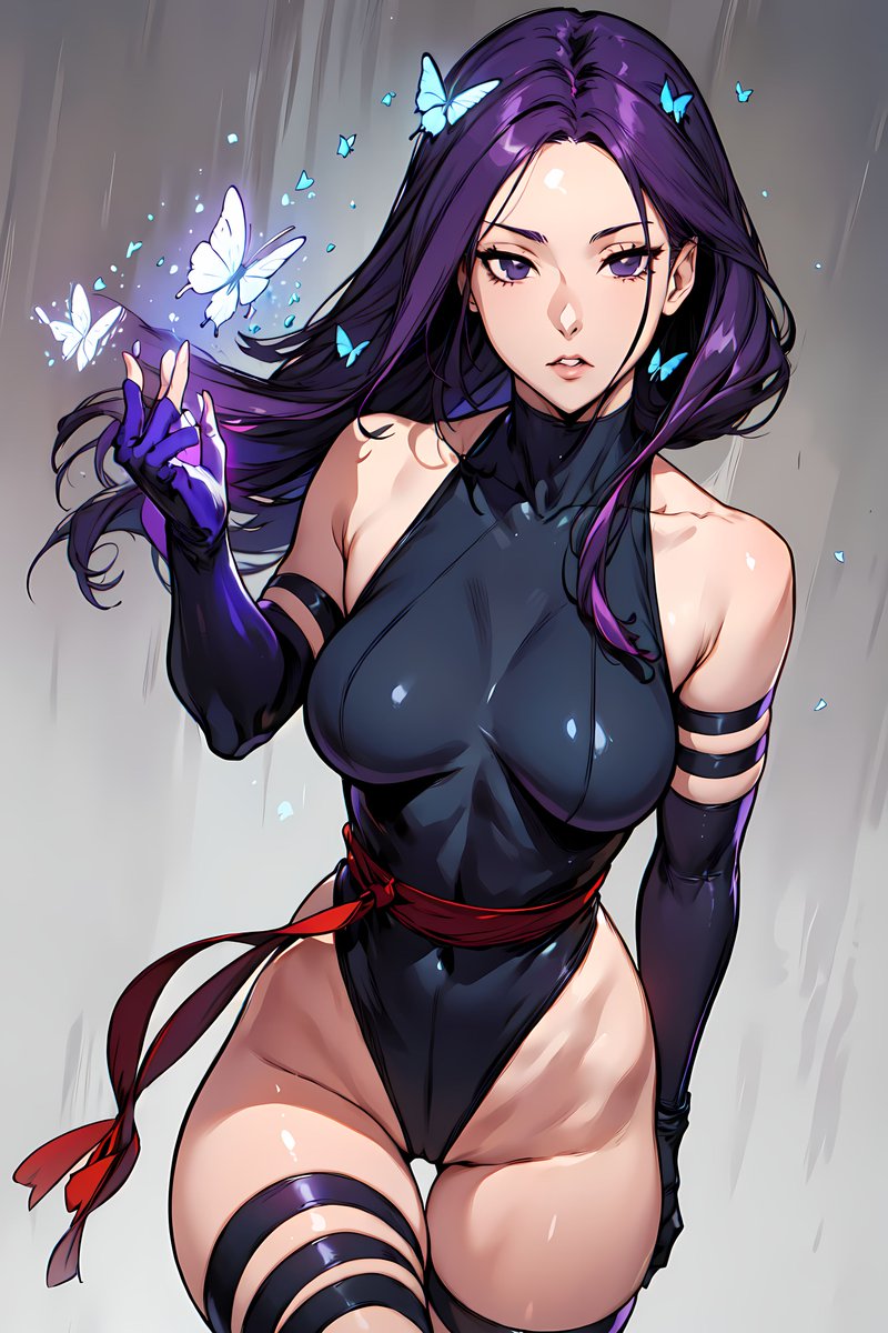0rototeen128451's tweet image. Psylocke
 #MarvelvsCapcom2 #サイロック #AIイラスト