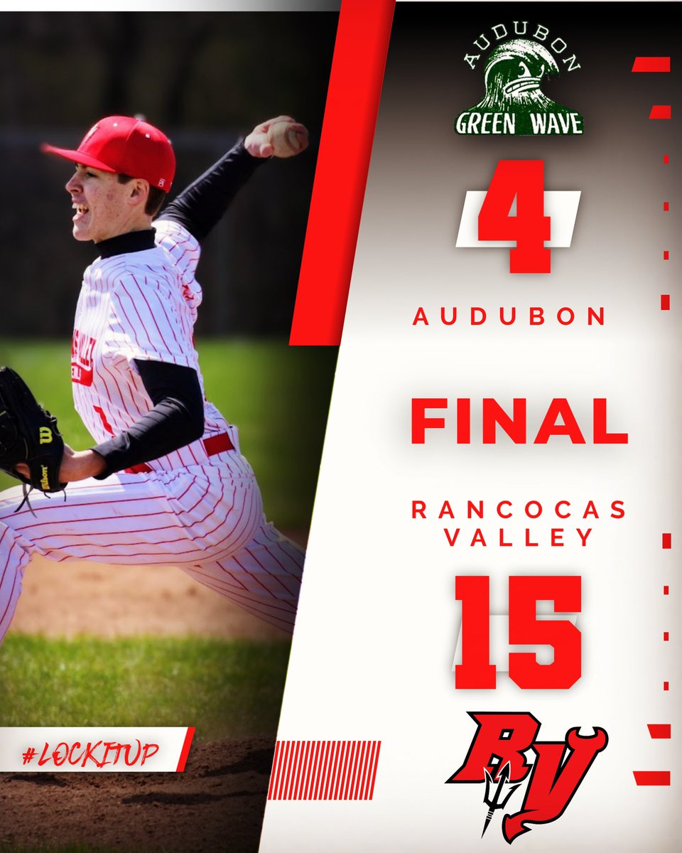 Back in the Win column! Logan Shumard threw 3 IP of no hit ball in the win. @BartlettaJake Carter Kleszics & Jaylen Alvarez all had 2 hits and a double. Henry Adams had a 2 RBI triple to spark us early. Back on the road Monday as we travel to Haddon Heights. #LockItUp #WIN