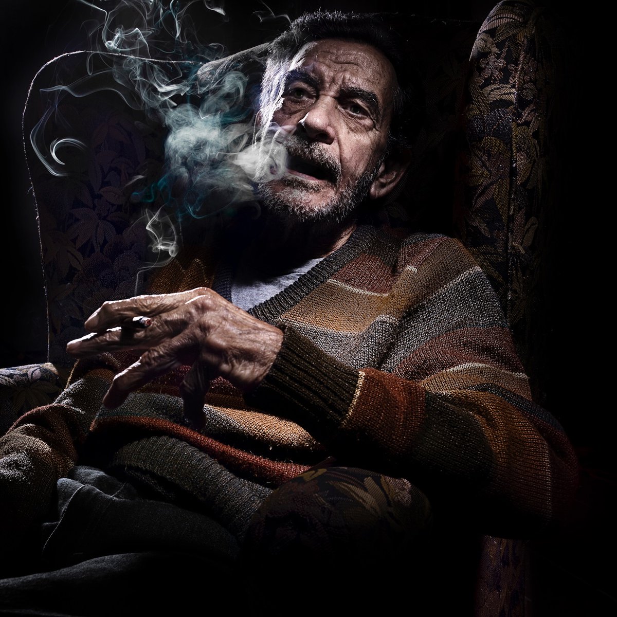 When #smoke gets in your eyes it’s a moment by @napolitanophoto. #DougTruppe #ClaudioNapolitano #420Day #CannabisAwarenessMonth #portraitphotography #conceptualphotography #fineartphotography #portrait #conceptual #fineart #smoking #smoker #cigar #cigarette #tobacco #cannabis