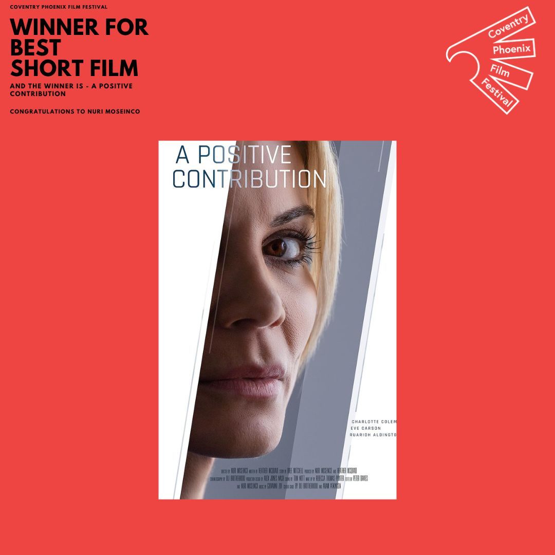 CovFilmFest's tweet photo. And the winner for best Short Film goes to..........

A Positive Contribution  - Nuri Moseinco

Congratulations on all the hard work &amp; big thankyou to everyone who submitted!

The films shown at this year's festival can't be understated but there can only be one winner. https://t.co/98F2ucNCjI