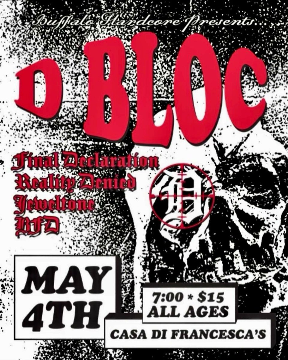 Buffalo,  NY
May 4th