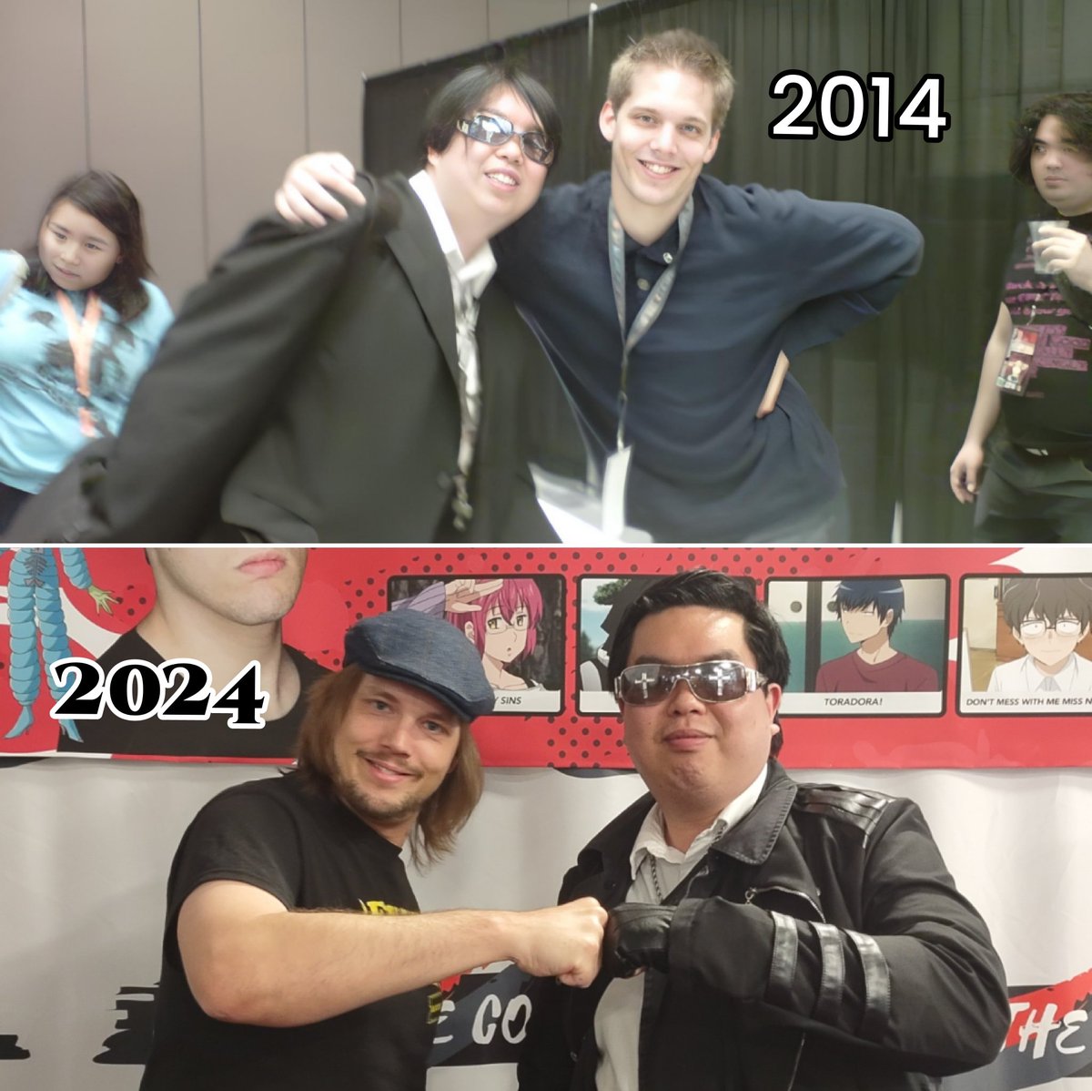 jericollage70's tweet photo. Can you believe it's been 10 Years since I last met @ekimerer today @UnlockTheCon! He even remembered the list I even showed him! Great meeting you again Erik! #UnlockTheCon #Toradora #Magi #OnePunchMan #SevenDeadlySins #DemonSlayer
Collage Credited By Me πΈ: @jericollage70 https://t.co/ircR6DTOZG