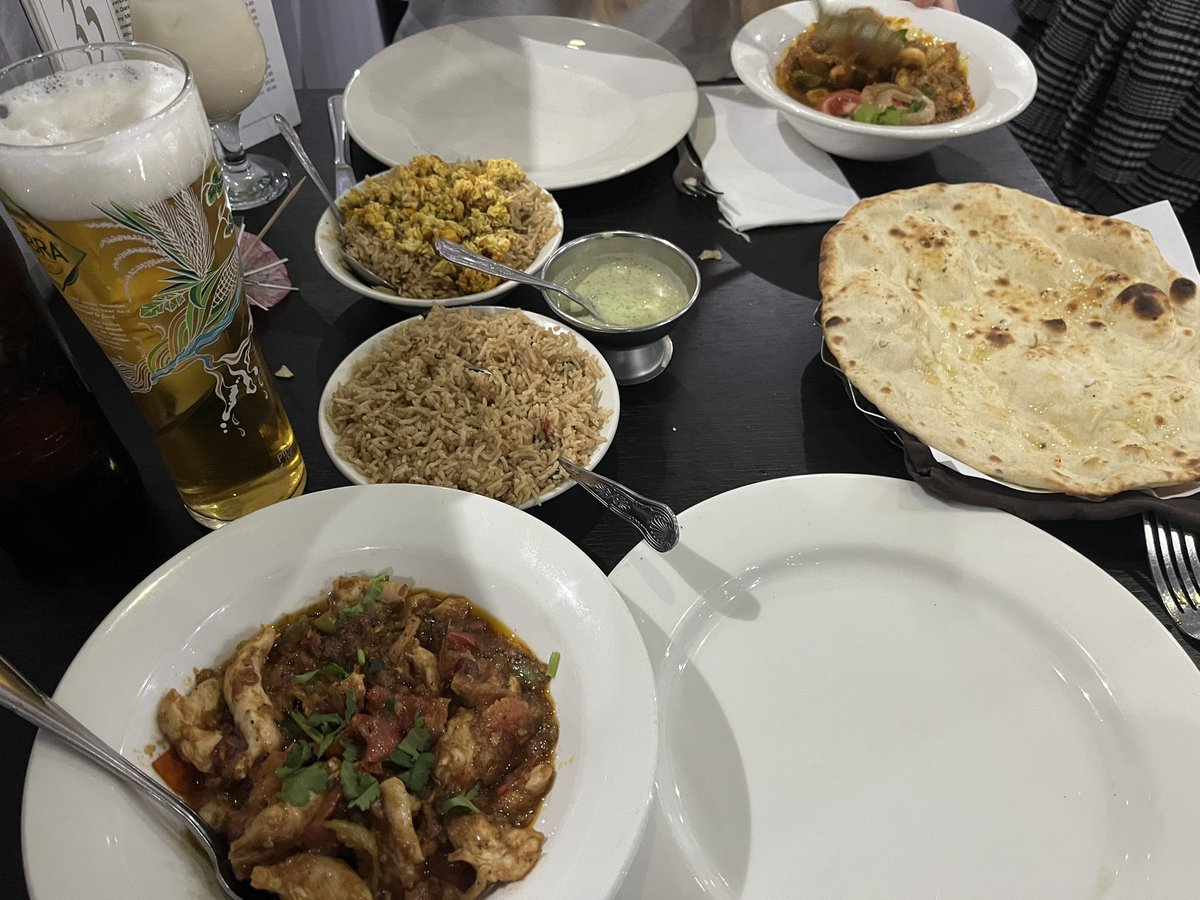 A rare child free date night, super food at Kashmiri Aroma in Wakefield 🍛 🍻 👌