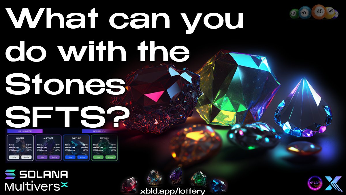 Stake the STONES SFTs for XPLAY!

While you wait to gather all the 5 types of stones, to unleash the power of an Infinity Stones SFT, you can stake them to earn XPLAY, simple! 🔥

xbid.app/mystery-box

@PulsarTransfer send 100000 MEX to 100 reactions
#MultiversX #Solana #XBID