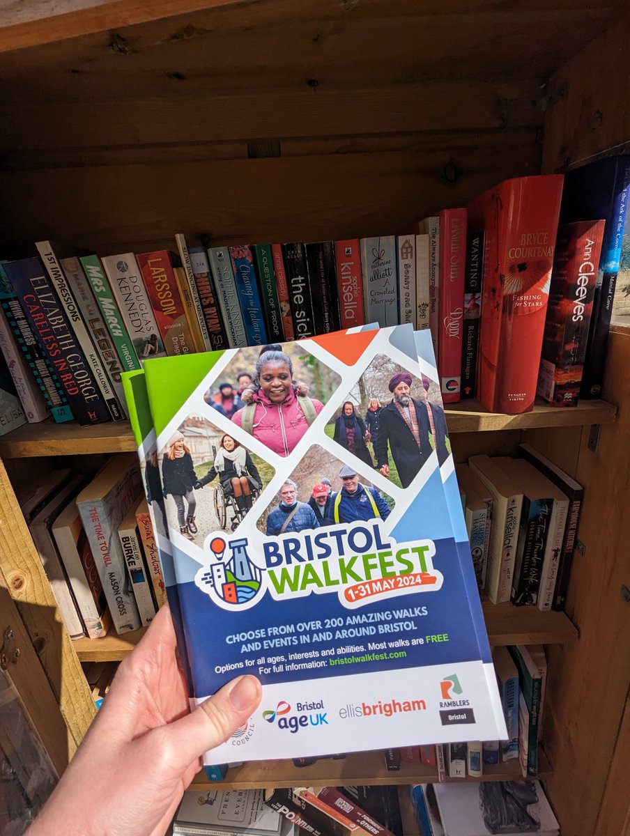 Have you spotted any of this year's #BWF24 programmes in the wild yet? We've distributed 8,000 copies across Bristol in #libraries, #community centres and leisure centres as well as a sprinkling in local cafes and 'little libraries' too!