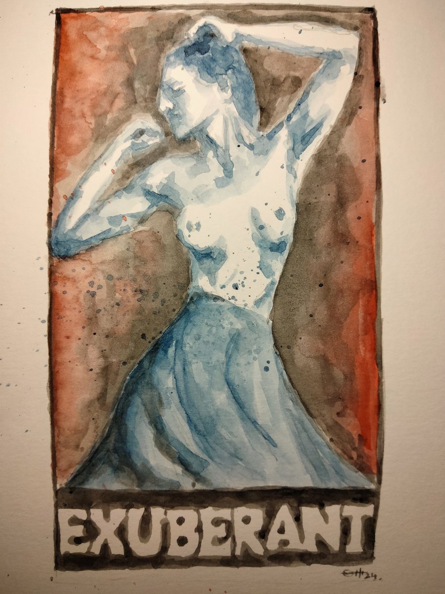 Exuberant 

#thedailysketch #watercolour and #inkdrawing inspired by an image search for the word #exuberant 
#originalartwork #thefates #artforsale ebay.co.uk/itm/3260974713…