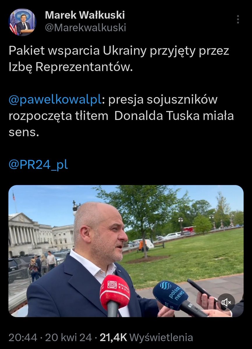 Co różni tych dwóch polskich polityków? Prezydent Andrzej Duda poleciał do USA załatwić wsparcie dla Ukrainy, czego premier nie potrafił. Paweł Kowal poleciał do USA opowiadać bajki, żeby przypodobać się szefowi partii.