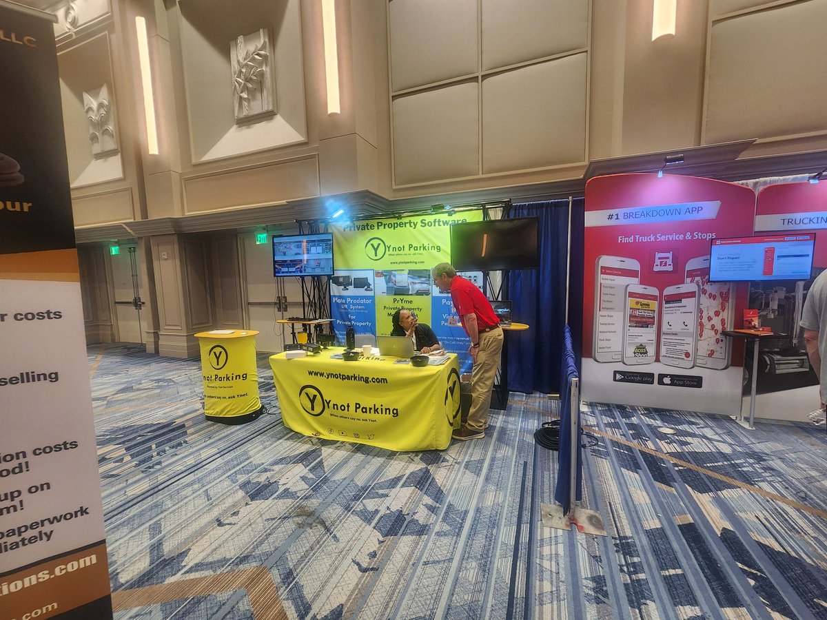 YnotParking's tweet photo. We just had a great trade show here in Orlando. Come visit us in Las Vegas 5/1 - 5/2. https://t.co/TxmVkQRo5D