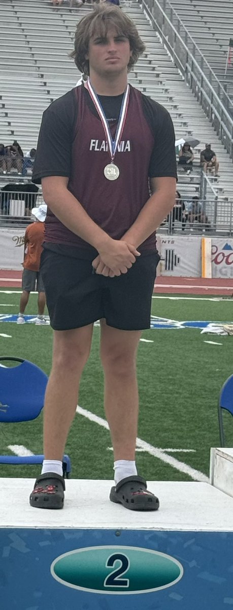 flatoniadogs's tweet photo. Congratulations to Zachary Charanza. He finished in 2nd Place in the 2A Region 4 Discus with a throw of 150’ 9”. He now advances to the State Track Meet at the University of Texas in Austin on May 3rd. https://t.co/hu1HLG8prO