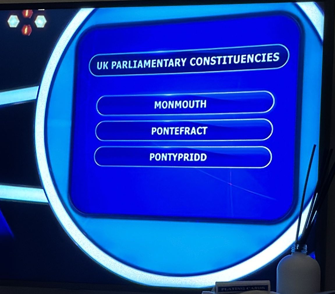 I’ll have you know that #Pontypridd is far from #Pointless 🤔

I clearly have more work to do!