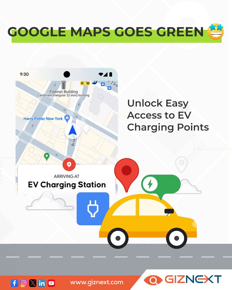 No more detours for charging! 😳
Google Maps makes finding EV stations a breeze. Let's stay charged and on track! 🚗
.
.
.
#electricvehicles #googlemaps #chargingstation #Newsstory #giznext