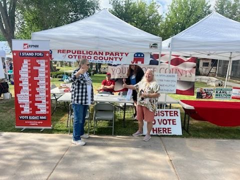 Look who showed up at the Otero county booth for the Earth Day Celebration! Our very own @RepBlock