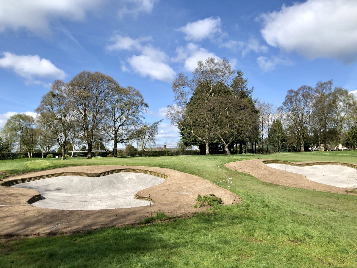 The concrete liners are in - all we need now is some sand… and then some turf to finish them off. Can you spot where these bunkers are? Thanks to @KenKearneyGD for phase 1 of our course improvement project and thanks to DAR Golf for carrying out the work so professionally.
