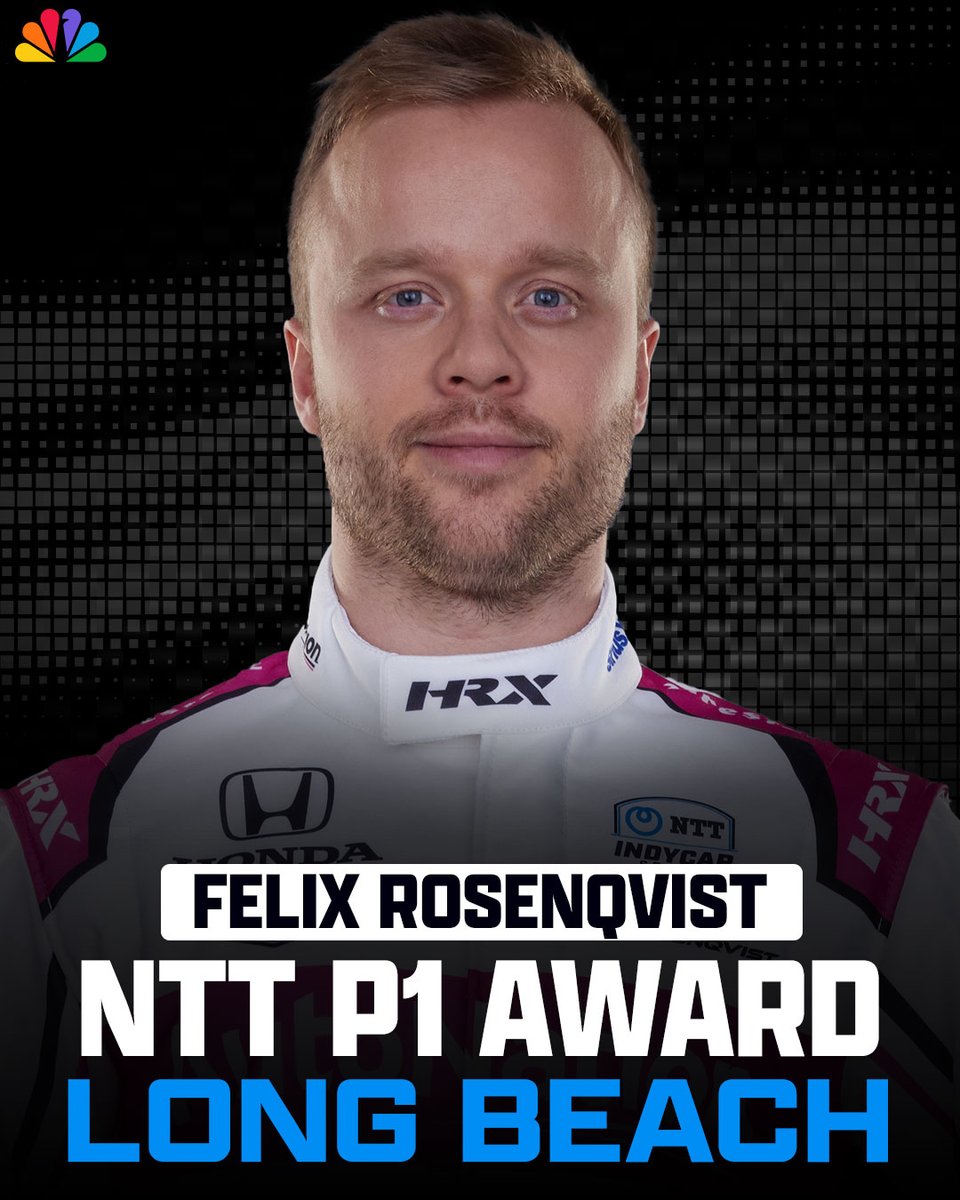 REPOST to congratulate Felix Rosenqvist! He puts Meyer Shank Racing on pole in Long Beach! #INDYCAR