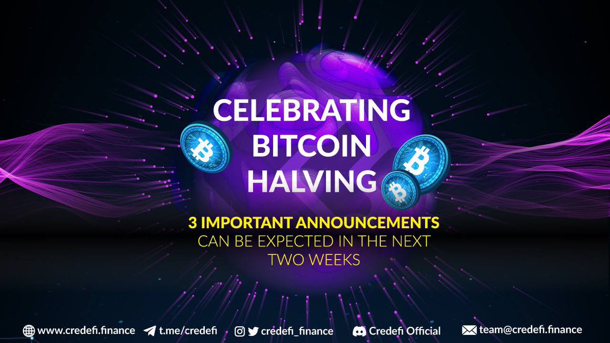 credefi_finance's tweet photo. Celebrating Bitcoin Halving! ✨ A testament to Bitcoin's resilience and its journey towards scarcity. Here's to the innovative spirit driving this decentralized revolution!
Bitcoin’s innovative technology has reshaped finance, empowering individuals worldwide with financial sovereignty and borderless transactions. 🌐
🎉 To celebrate Bitcoin Halving we prepared 3 major updates, which you can expected announced in the next 2 weeks!
Stay tuned 👀 You most definitely wouldn’t want to miss those 😏
#Credefi #CedefiFinance #Tokenization #FutureFinance #CREDI #xCREDI #DeFi #TradFi #CeDeFi #RWA #RWFA #Borrowing #Lending #P2P #SME #FirstMovers #Web3 #NFTBonds #Bitcoin #BitcoinHalving2024