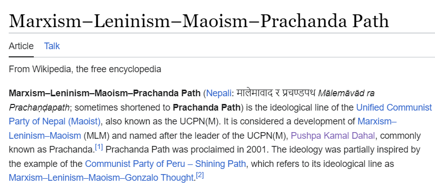 If you have never heard of the true and correct form of communism (Marxism-Leninism-Maoism-Prachanda Path) then you lack sufficient knowledge for me to take you seriously as an advocate of the working class