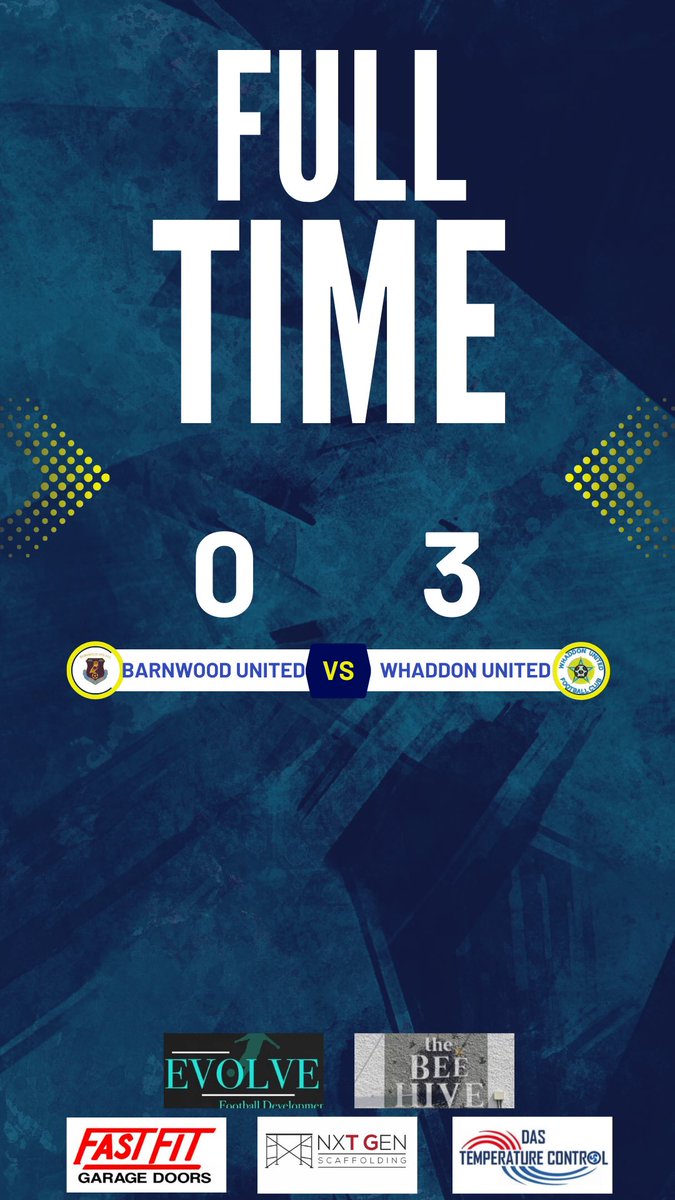 Another great performance from the lads completely dominating the game from start to finish. Took us until the second half to finally find the back of the net through Zack with a shot from range followed by a great header to make it 2 & Jordan wrapping the game up. #upthewhaddon