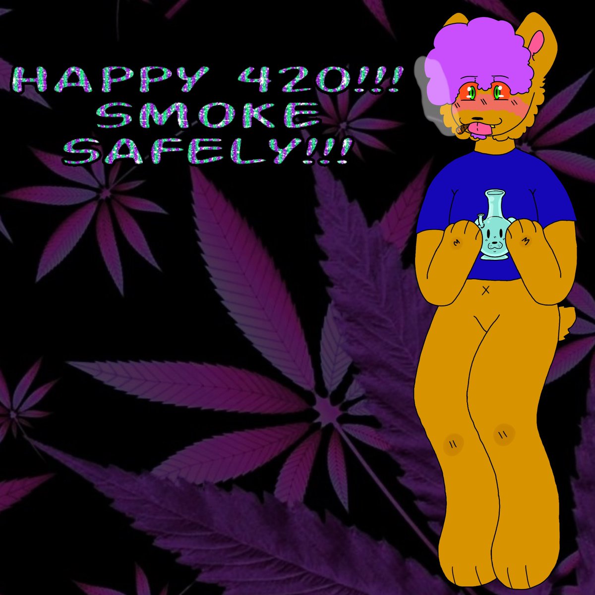 _dudegender's tweet photo. BONGBEAR SAYS HAVE FUN AND SMOKE SAFELY!!!! #420day 🍃 https://t.co/qGj4U9DWPr